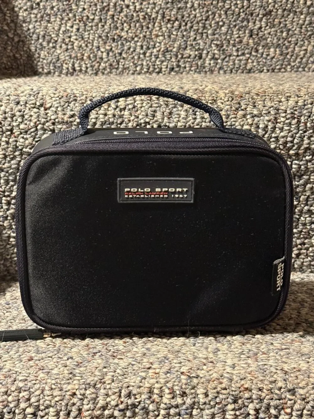 Vintage Ralph Lauren Polo Sport 90s Shave Toiletry Spell Out Travel Bag